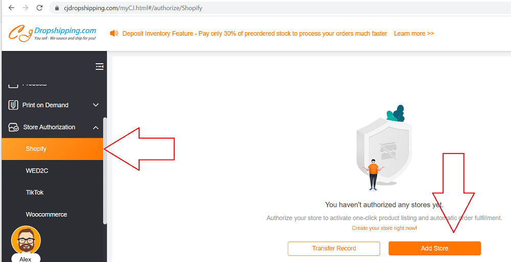 how to connect CJ Dropshipping with Shopify