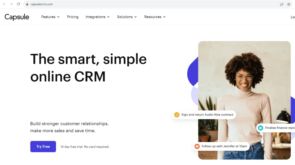 Capsule CRM for startups