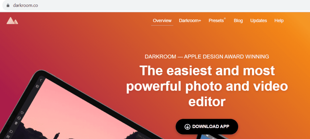 Darkroom free photo-editing iPhone app