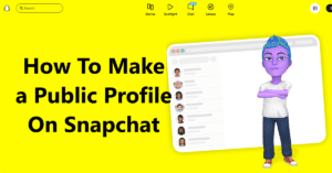 How To Make Public Profile On Snapchat