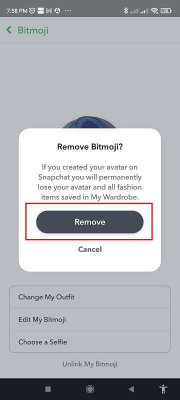 How to Remove Bitmoji from Snapchat