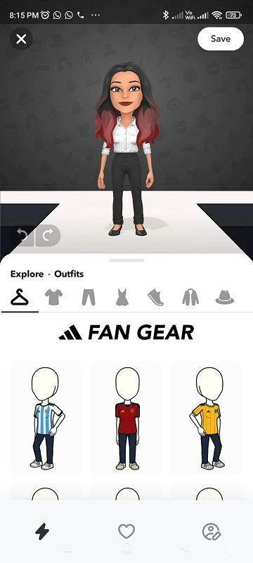 Snapchat avatar dresses