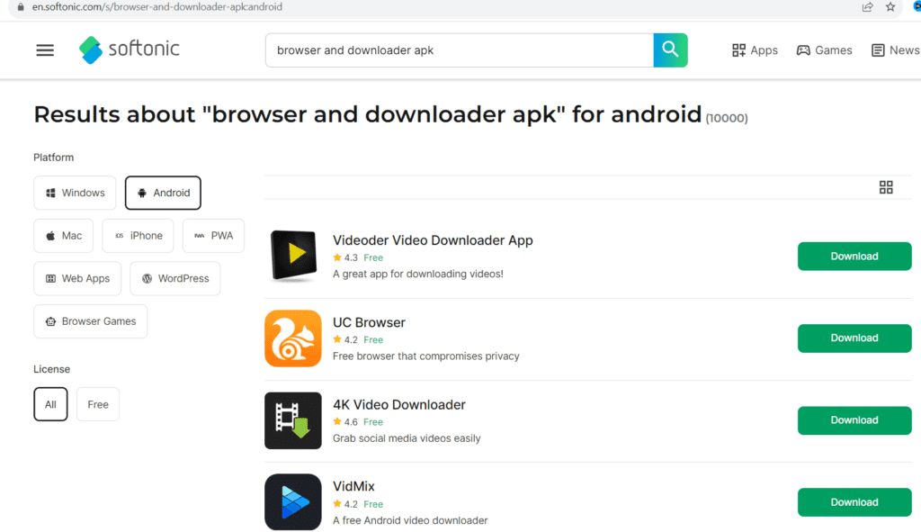 Youtube Downloader for Android free apps