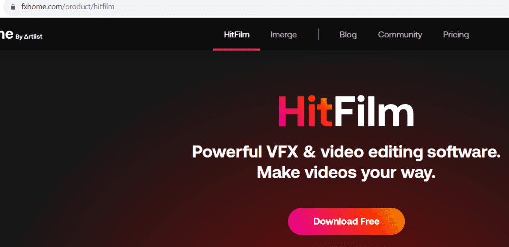 hitfilm Best Video Editing Software For Free On PC