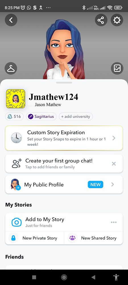 how to get public profile on snapchat