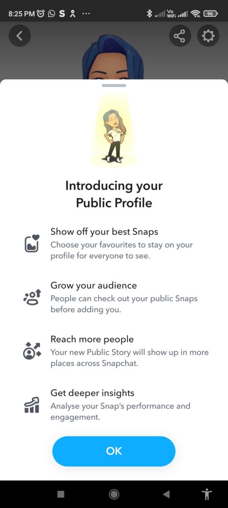 how to make snapchat public profile