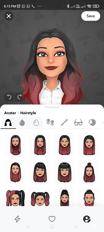 how to change snapchat bitmoji face