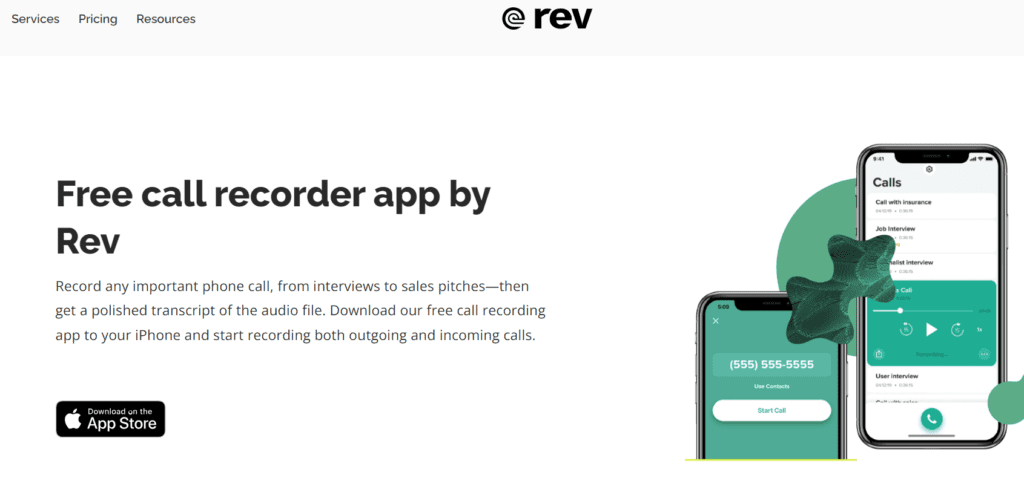 rev call recording app