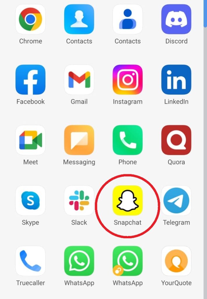 snapchat-icon-in-the-android-phone